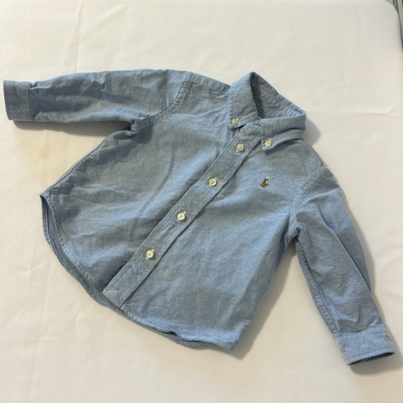 Ralph Lauren Other - Ralph Lauren Baby: Blue Long Sleeve Button Up Top Size 9M